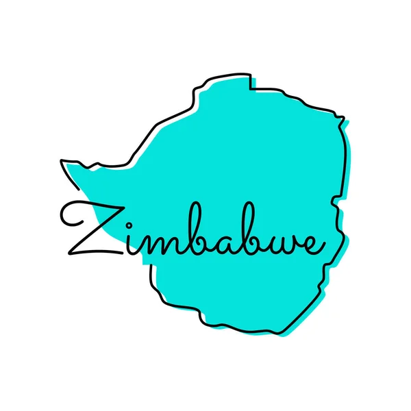 Mappa Zimbabwe Vector Design Template — Vettoriale Stock