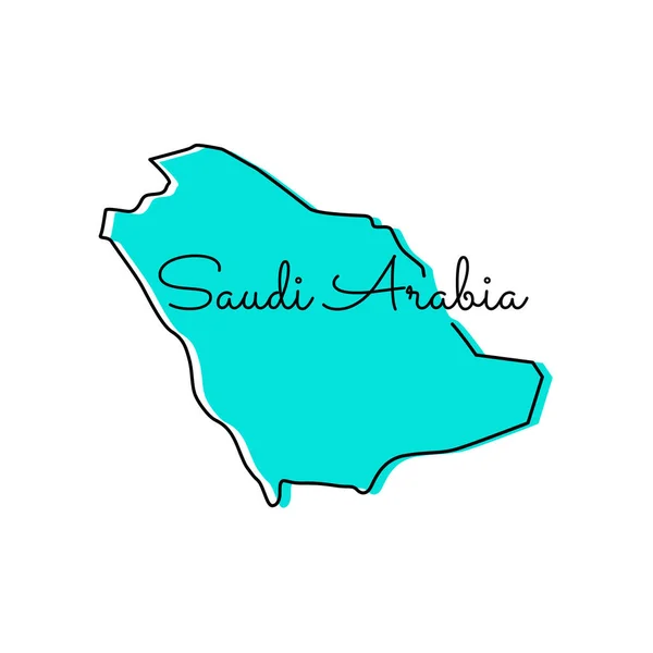 Map Saudi Arabia Vector Design Template — Stock Vector