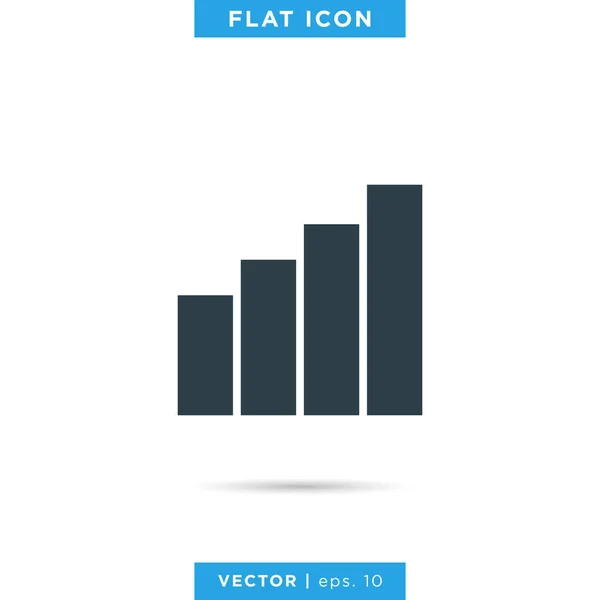 Financiële Icon Vector Logo Design Template Grafisch Teken Symbool Groeien — Stockvector