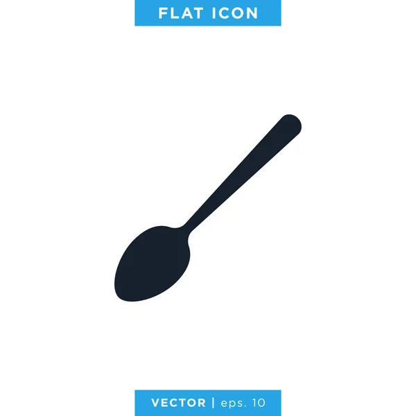 Löffel Icon Vector Design Template — Stockvektor