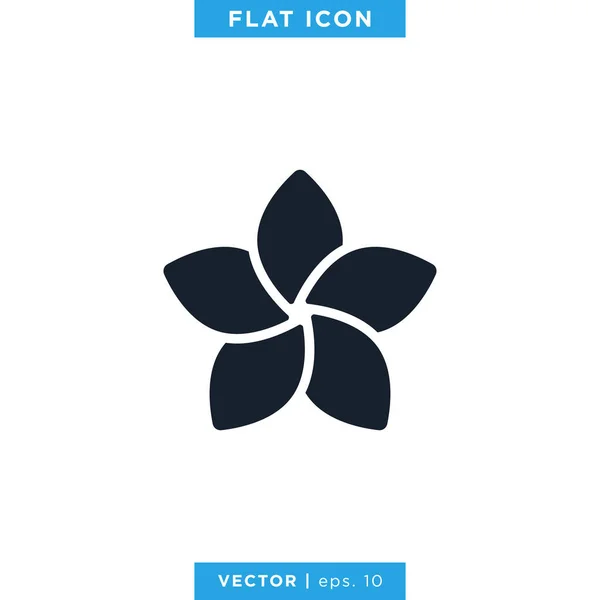Modèle Conception Vectorielle Icône Fleur — Image vectorielle