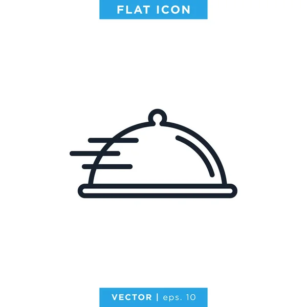 Food Tray Icon Icon Vector Design Template Вектор — стоковый вектор
