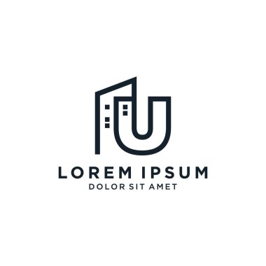 İnşaat şirketinin logosuna sahip U harfi.