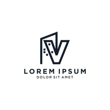İnşaat şirketinin logosuna sahip V harfi.