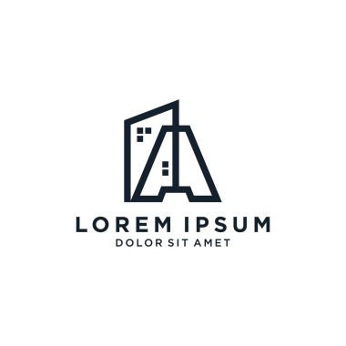 İnşaat şirketinin logosuna sahip A harfi.