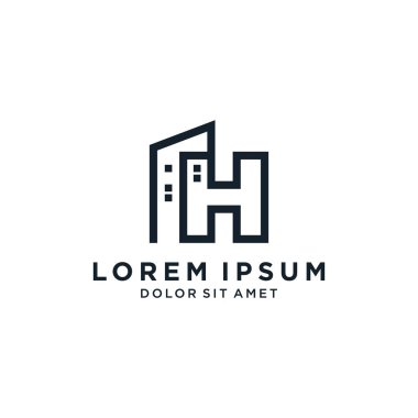 İnşaat şirketinin logosuna sahip H harfi.
