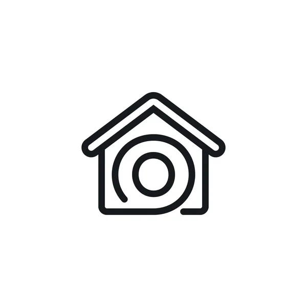 Letter House Icon Vector Design Template — Stockový vektor