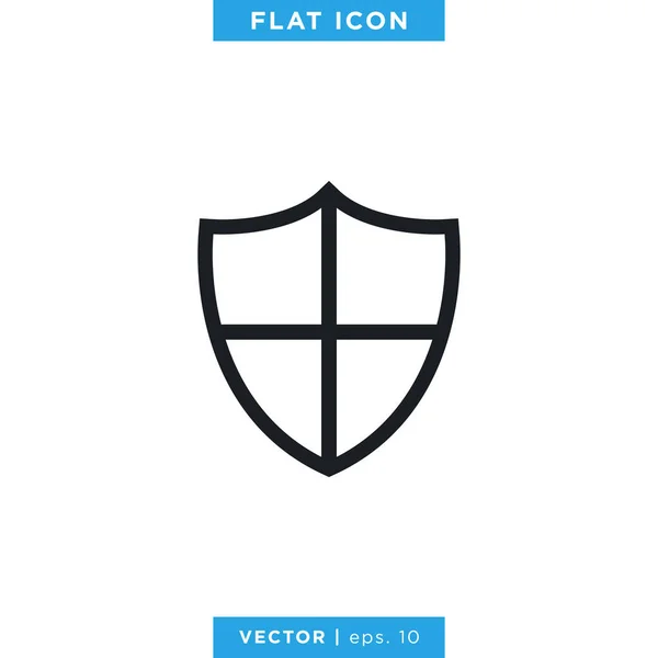 Shield Icon Vector Illustratie Logo Design Template Vector Eps — Stockvector