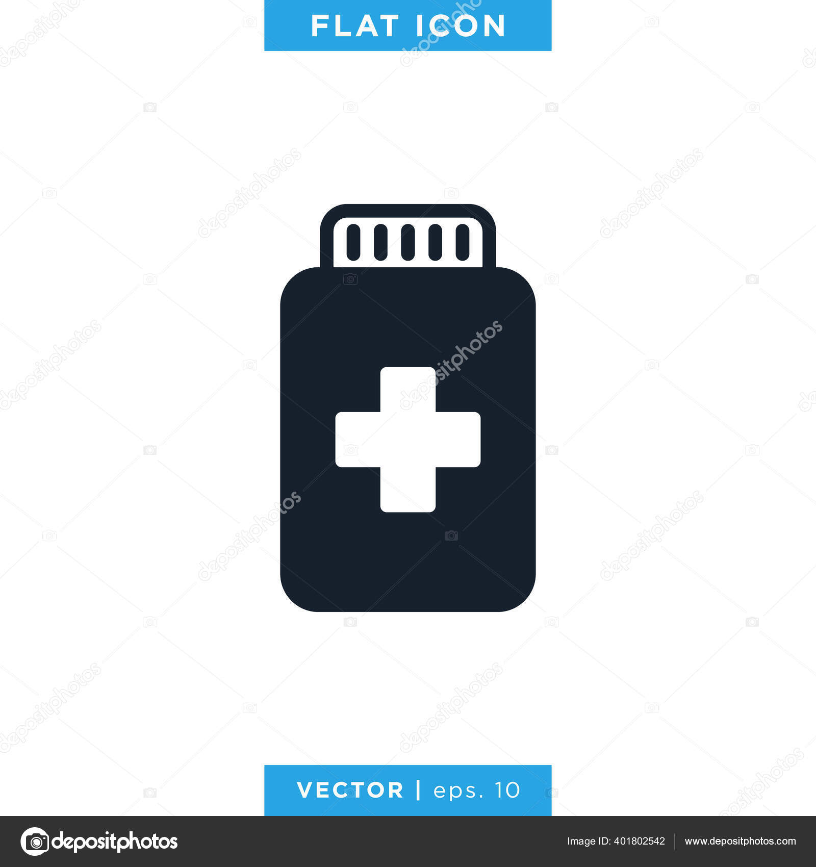 Medicine Bottle Icon Vector Design Template Prescription Drug Bottle Vector Image By C Fafostock Vector Stock 401802542