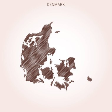 Danimarka Tasarım Şablonu Karalama Haritası.