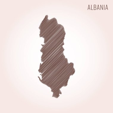 Arnavutluk Tasarım Şablonunun Karalama Haritası.