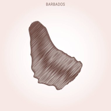 Barbados Tasarım Şablonu Karalama Haritası.