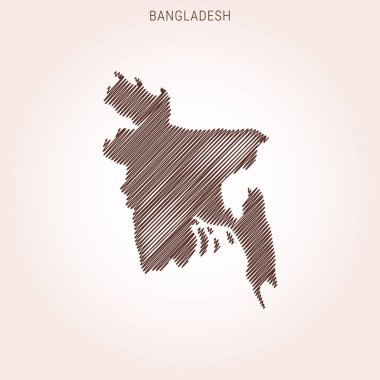 Bangladeş Tasarım Şablonu Karalama Haritası.
