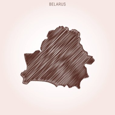 Belarus Tasarım Şablonu Karalama Haritası.