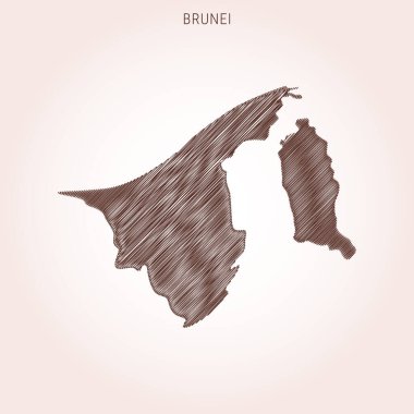 Brunei Tasarım Şablonu Karalama Haritası.