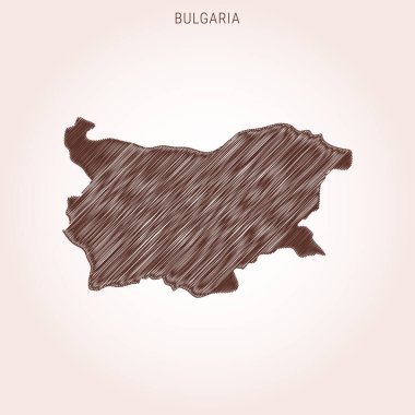 Bulgaristan Tasarım Şablonu Karalama Haritası.