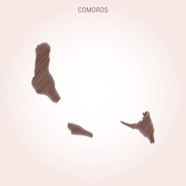 Komoros Tasarım Şablonu Karalama Haritası.