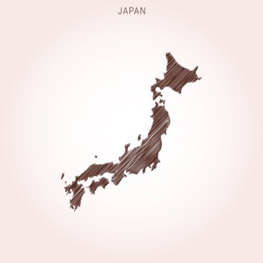 Japon Tasarım Şablonu Karalama Haritası.