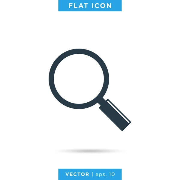 Vergrößerungsglas Icon Vector Design Template — Stockvektor