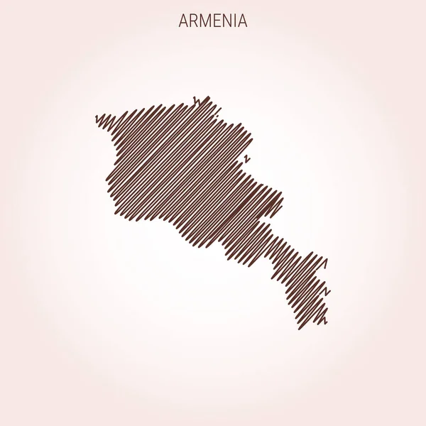 Ermenistan Tasarım Şablonu Karalama Haritası.