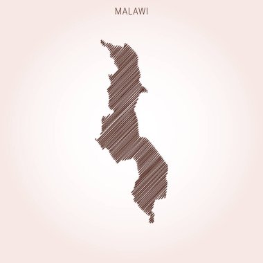 Malawi Tasarım Şablonu Karalama Haritası.