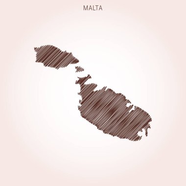 Malta Tasarım Şablonu Karalama Haritası.