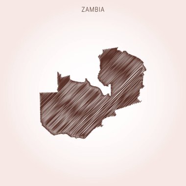 Zambiya Tasarım Şablonu Karalama Haritası.