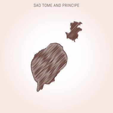 Sao Tome ve Principe Tasarım Şablonu 'nun Karalama Haritası.