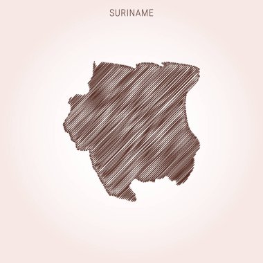 Surinam Tasarım Şablonu Karalama Haritası.