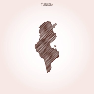 Tunus Tasarım Şablonu Karalama Haritası.