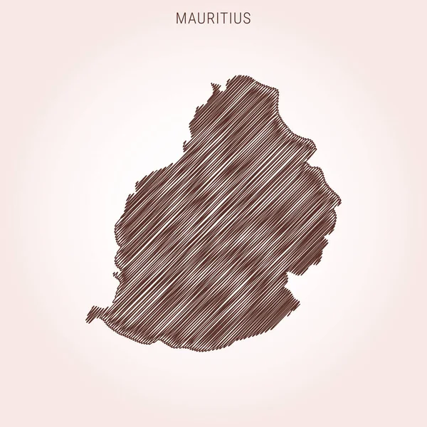 Mauritius Tasarım Şablonu Karalama Haritası.