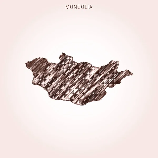 Moğolistan Tasarım Şablonu Karalama Haritası.