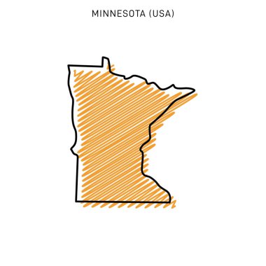 Minnesota Tasarım Şablonu Karalama Haritası.