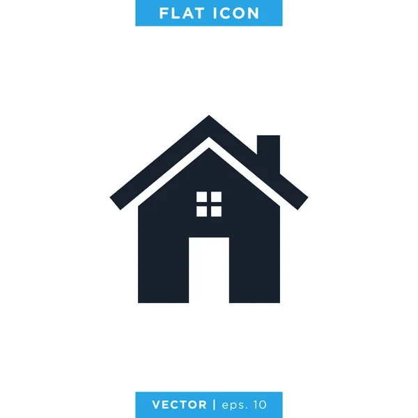 Startseite Haus Icon Vector Logo Design Template — Stockvektor