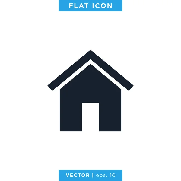 Home Huis Ikoon Vector Logo Ontwerp Template — Stockvector