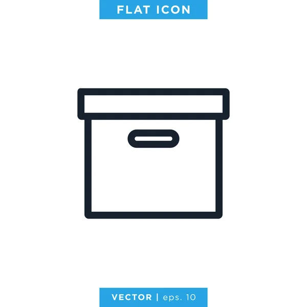 Vak Icon Vector Illustratie Ontwerp Sjabloon — Stockvector