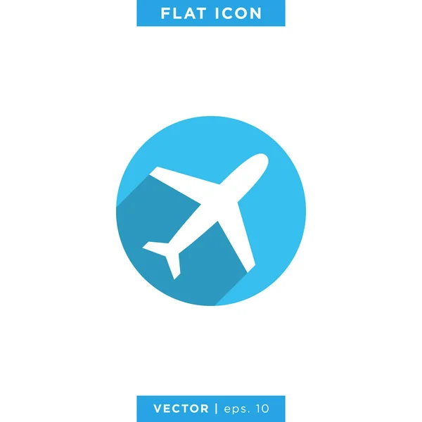 Modèle Conception Illustration Logo Icône Avion — Image vectorielle