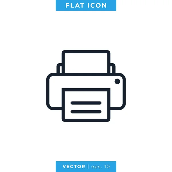 Druckvorlage Für Icon Vector Design — Stockvektor