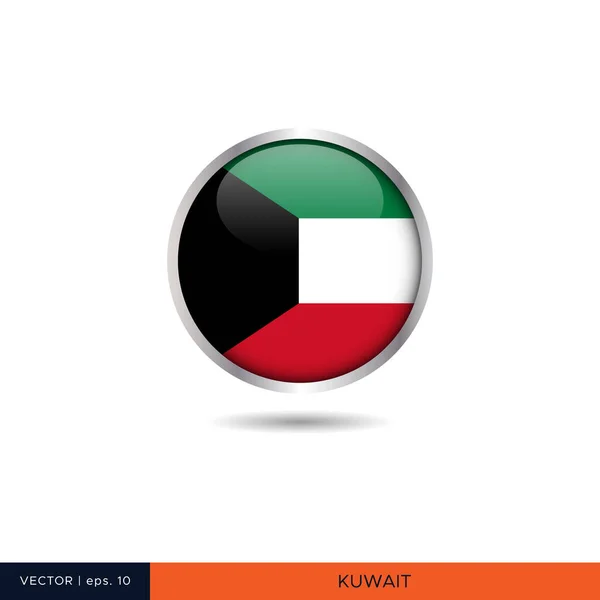 Kuwait Flag Vector Design — Stock Vector