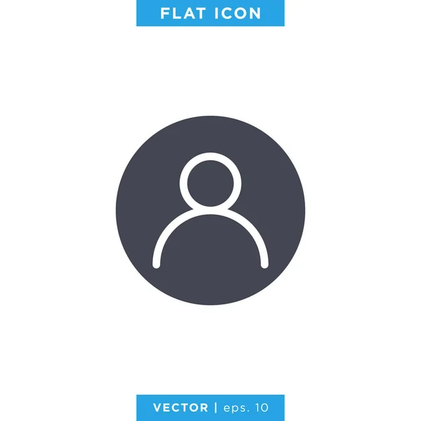 Modèle Conception Vectorielle Icône Profil — Image vectorielle
