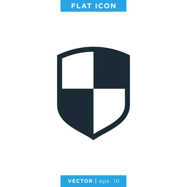 Shield Icon Vector Illustratie Logo Ontwerp Sjabloon — Stockvector