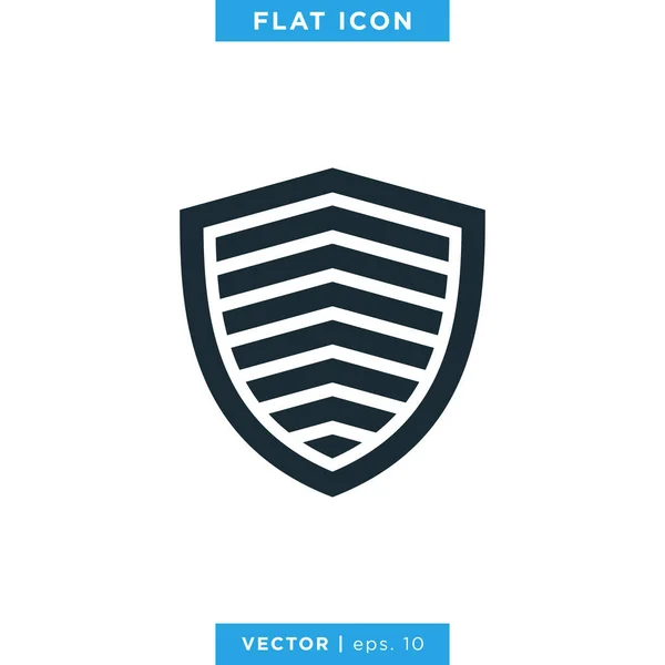 Shield Icon Vector Logo Sjabloon — Stockvector
