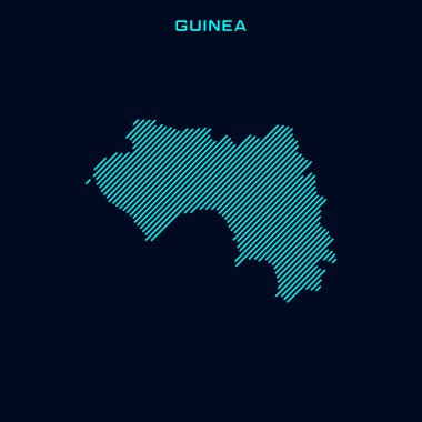 Mavi Arkaplanda Gine Çizgili Harita Vektör Tasarım Şablonu