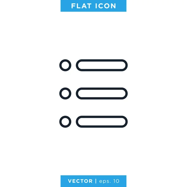 Menu Del Sito Web Hamburger Buttons Icona Design Template Colpo — Vettoriale Stock