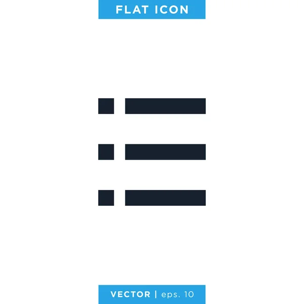 Website Menu Hamburger Buttons Icon Vector Design Sjabloon — Stockvector