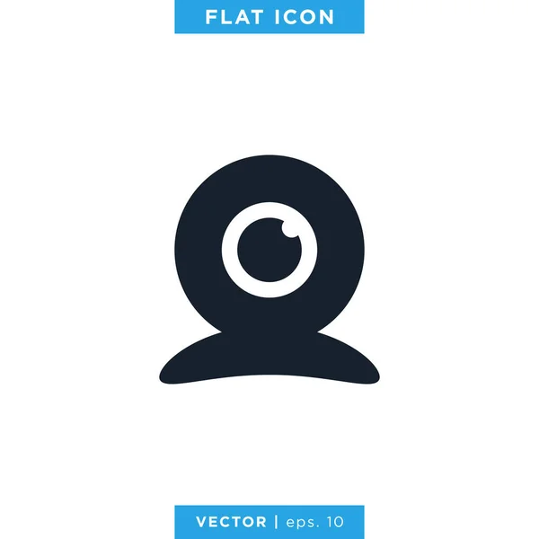 Webcam Pictogram Vectorontwerp Sjabloon — Stockvector