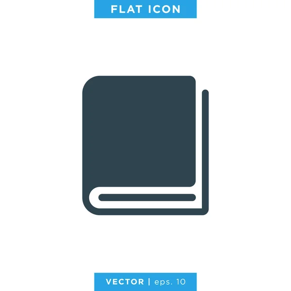 Book Icon Vector Design Template — Stock Vector
