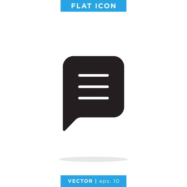 Speech Bubble Icon Vector Ontwerp Template Bewerkbare Vector Eps — Stockvector