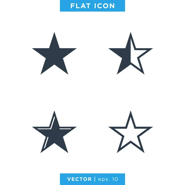 Star Icon Vector Logo Design Template Bewerkbare Vector Eps — Stockvector