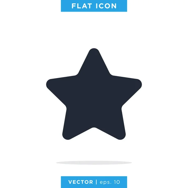 Star Icon Vector Logo Design Șablon Editabil Vector Eps — Vector de stoc